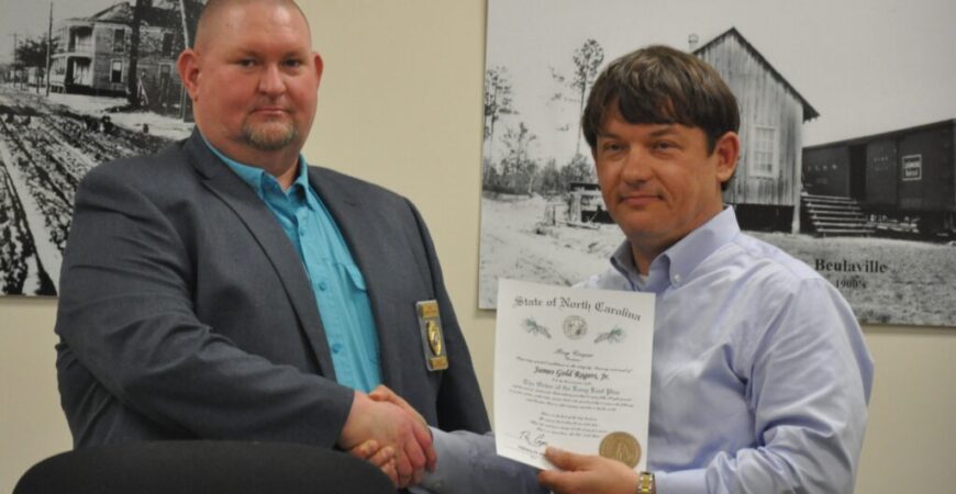 Beulaville Police Chief honored with Order of the Long Leaf Pine
