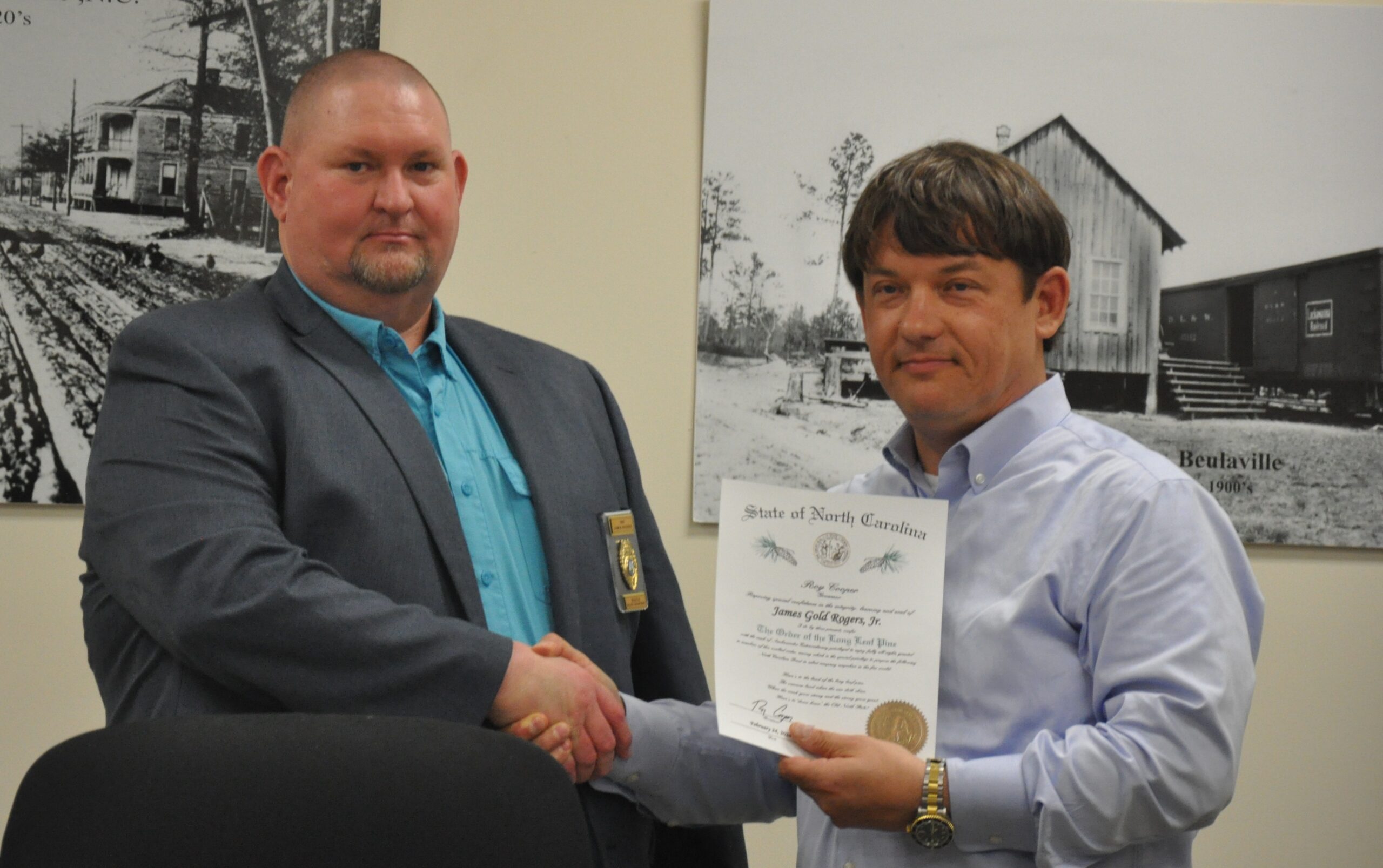 Beulaville Police Chief honored with Order of the Long Leaf Pine