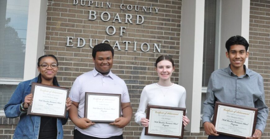 Duplin County sends four students to NC Governor’s School