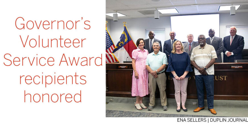 Governor’s Volunteer Service Award recipients honored