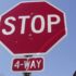 Four-way stop sign