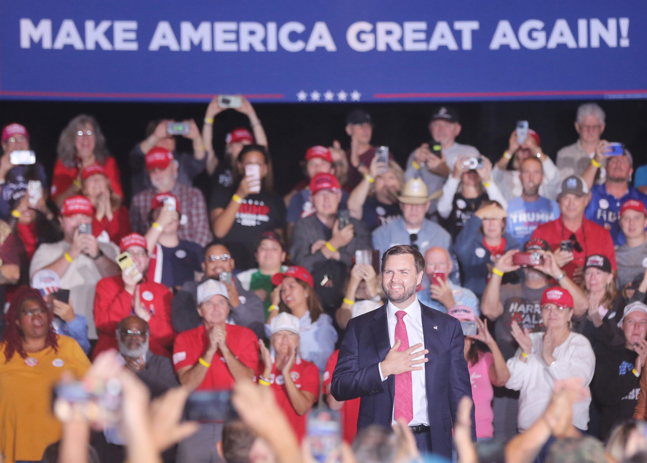 JD Vance rallies in Greensboro