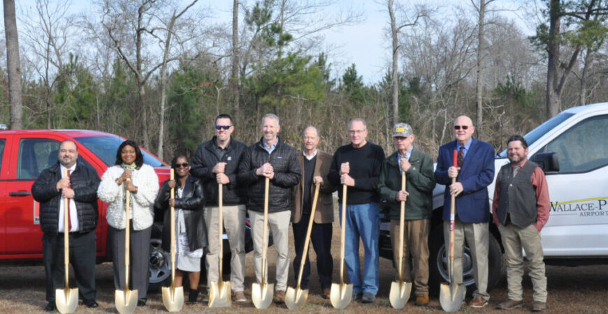 Wallace breaks ground on $20M airport improvement project