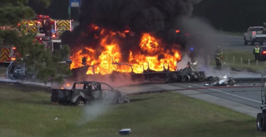 I-40 crash prompts large-scale response