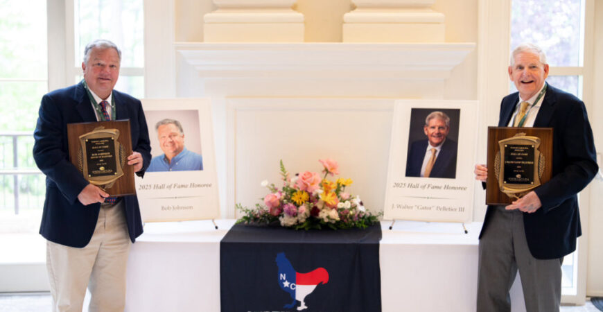Bob Johnson inducted into NC Poultry Science Hall of Fame