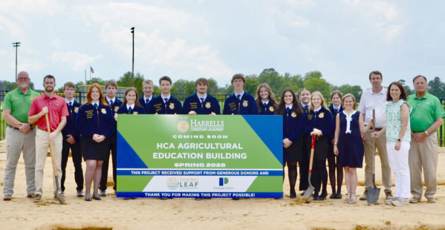 Harrells Christian Academy breaks ground on new ag building