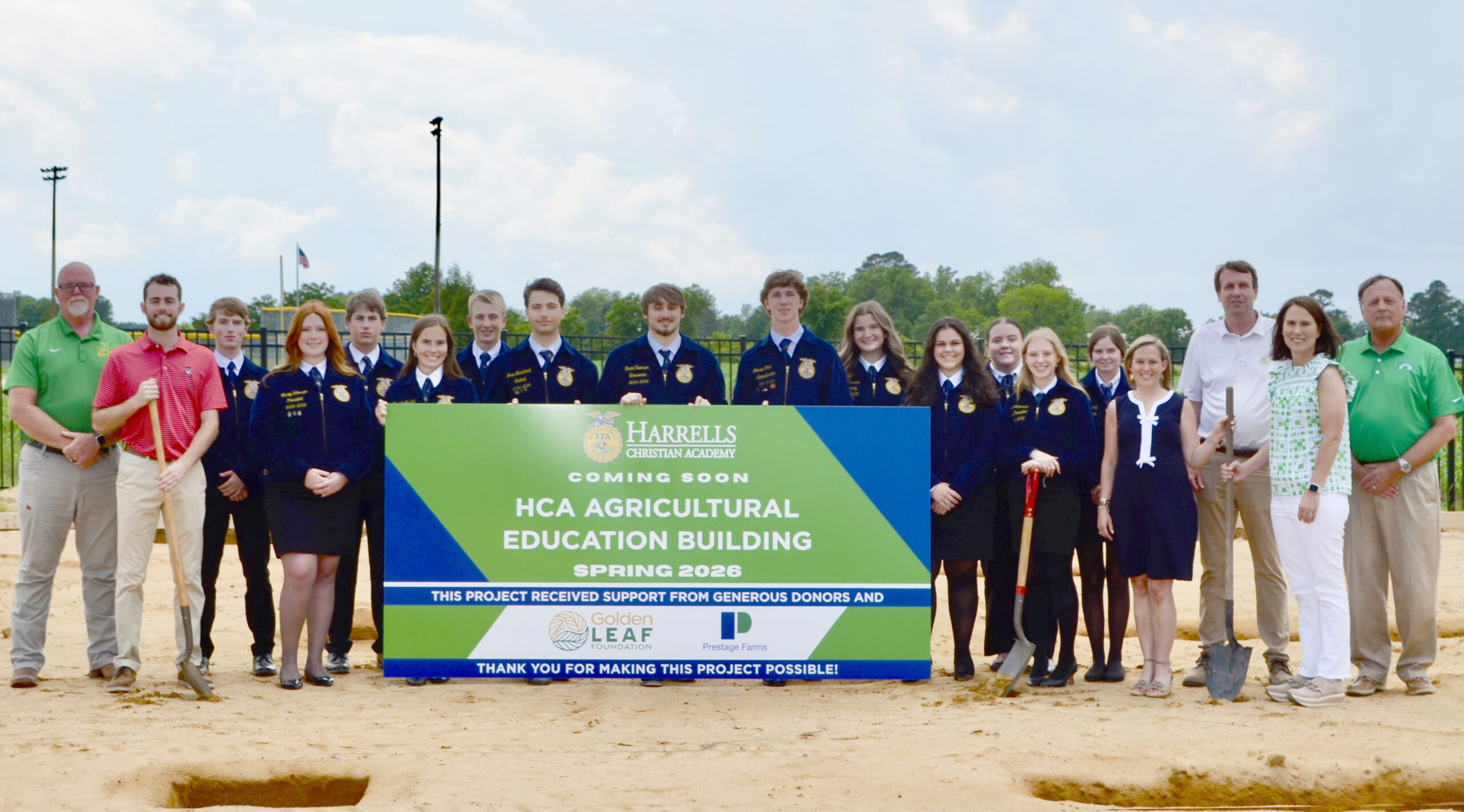 Harrells Christian Academy breaks ground on new ag building
