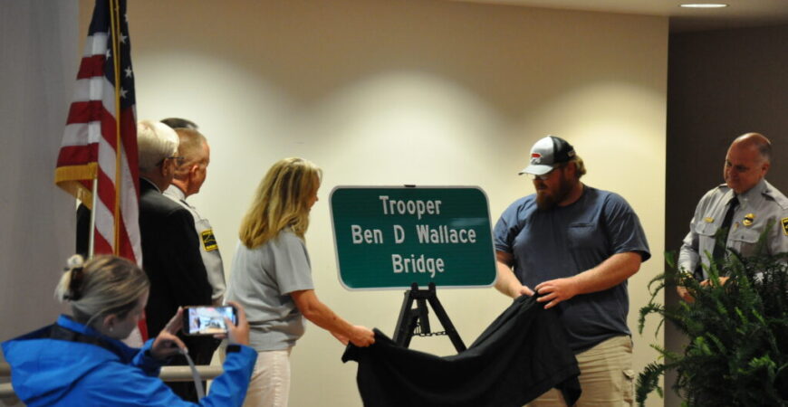 NCDOT dedicates bridge to fallen trooper