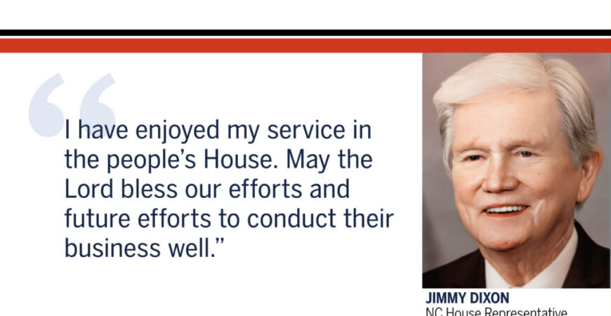 Rep. Jimmy Dixon announces he will not seek re-election