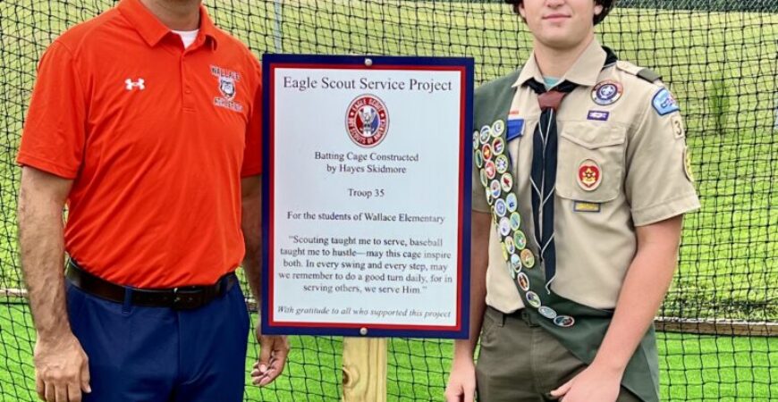 Eagle Scout project leaves lasting mark on Wallace Elementary