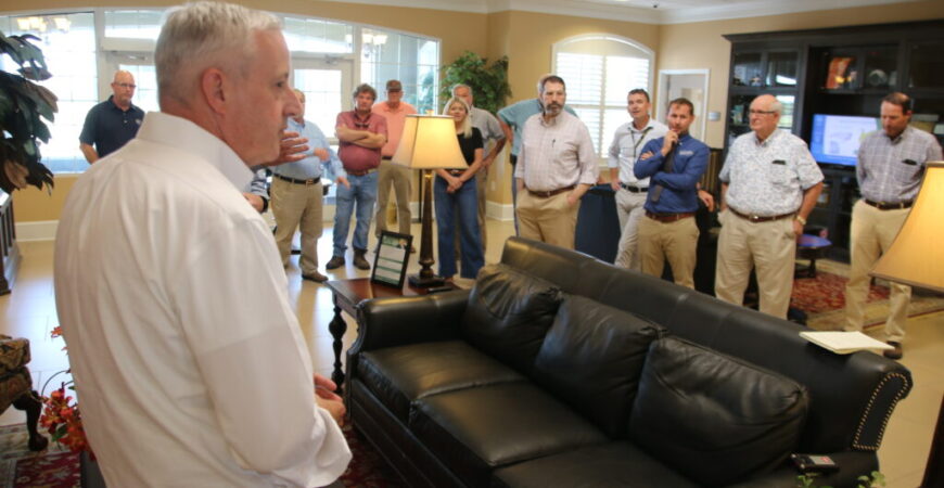 U.S. Senate candidate visits with farmers in Duplin County