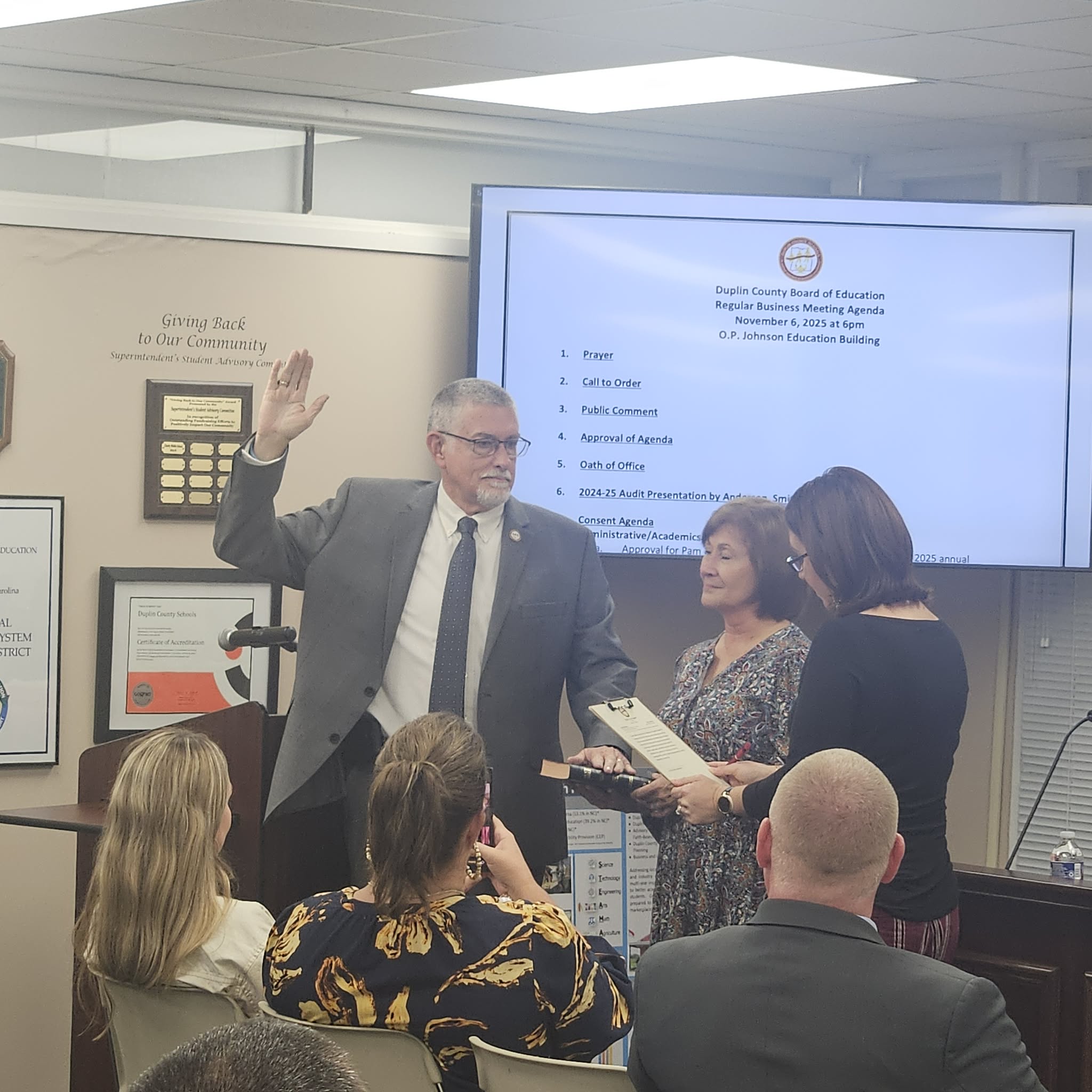 Superintendent Tyndall being sworn in2
