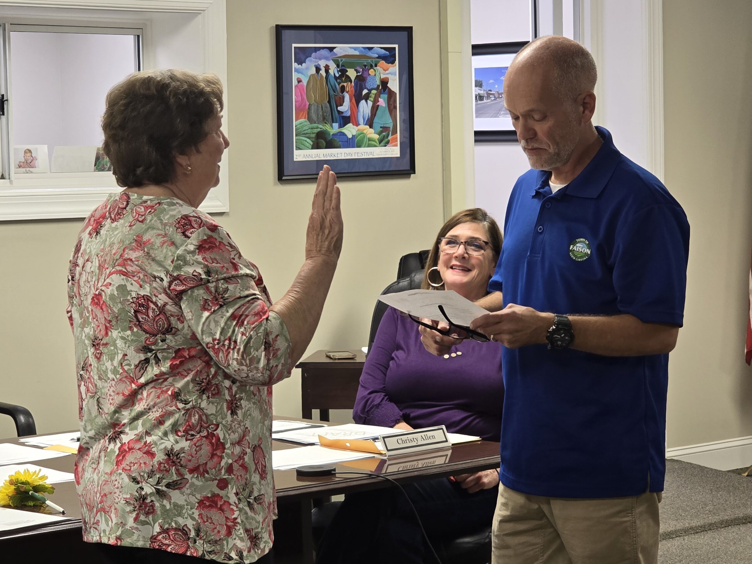 Kenyon Sworn In By Ward