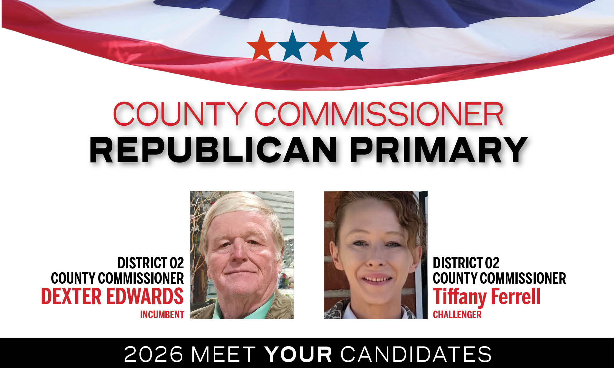 2026 Primary-challengers County Commissioner
