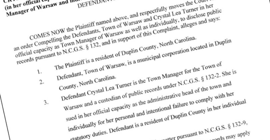 Public records dispute leads to court complaint in Warsaw