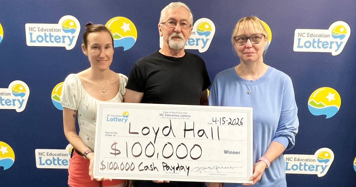 Beulaville man wins $100,000 on $30 scratch-off
